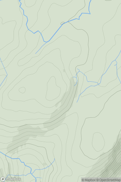 Thumbnail image for Bryn Mawr [Barmouth to Betws-y-Coed and Bala] showing contour plot for surrounding peak